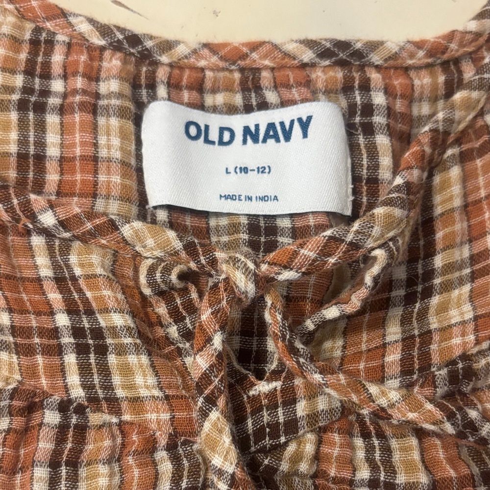 Old Navy Girls Plaid Dress, 10-12 - Picture 2 of 6